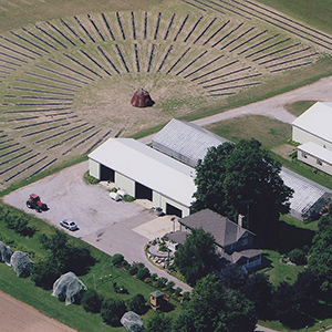Current arial view of the farm